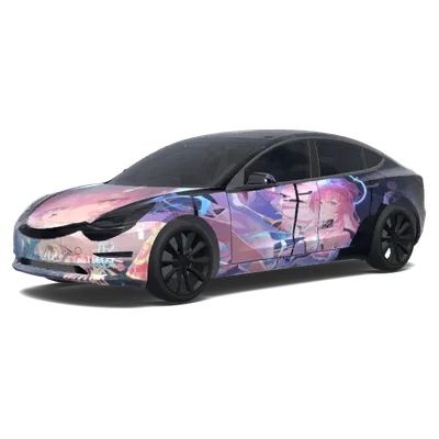 Wuthering Waves Aemeath – Tesla Model 3 Wrap