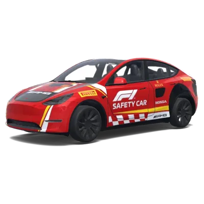 F1 safety car. – Tesla Model Y wrap