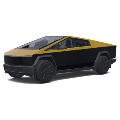 カスタムダークイエロー (Replace the yellow with my custom dark yellow) – テスラ Cybertruck ラッピング