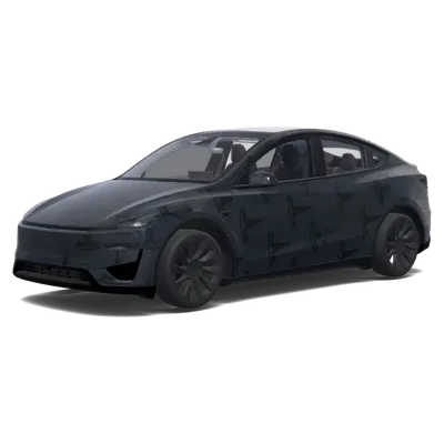 Shadowed Tesla Logo – Tesla Model Y wrap