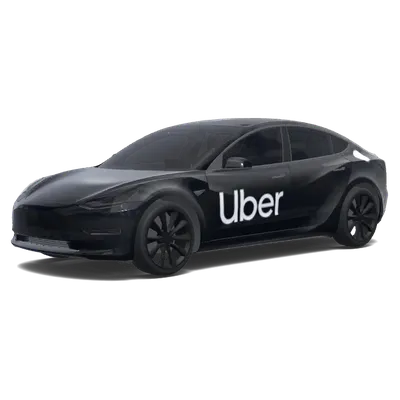 Schwarze Tesla-Folierung für Uber – Tesla Model 3 Wrap
