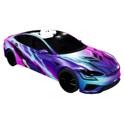痛車 ネオ東京レーシング - Model S Plaid (2021+) (Itasha neo-Tokyo racing - Model S Plaid (2021+)) – テスラ Model S ラッピング