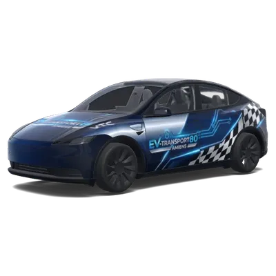 EV Transport Futuristic – Tesla Model Y wrap