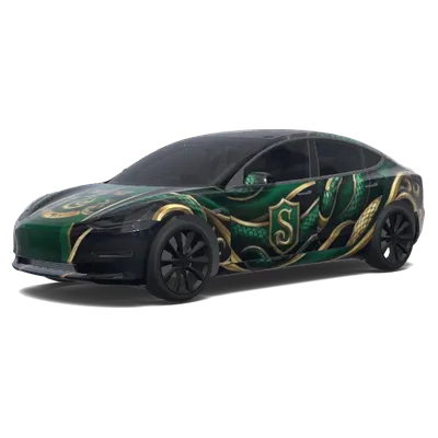 Harry Potter Slytherin – Tesla Model 3 Wrap