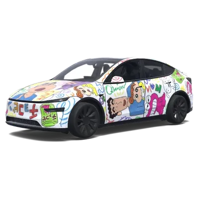 蠟筆小新（Crayon Shin-chan.） – 特斯拉 Model Y 塗裝
