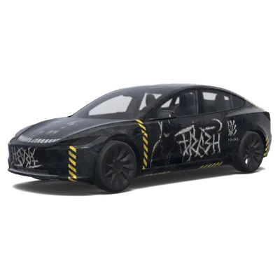 3D模型概念復刻 – 特斯拉 Model 3 塗裝