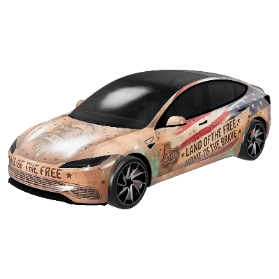 パティナ・ペイトリオット250周年 (Patina Patriot 250th) – テスラ Model 3 ラッピング