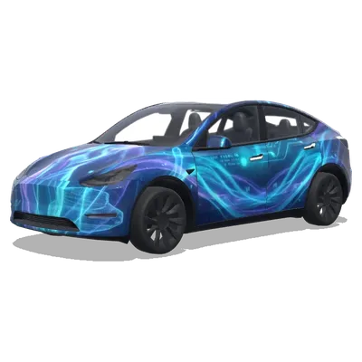 Cortana Halo Wrap – Tesla Model Y wrap