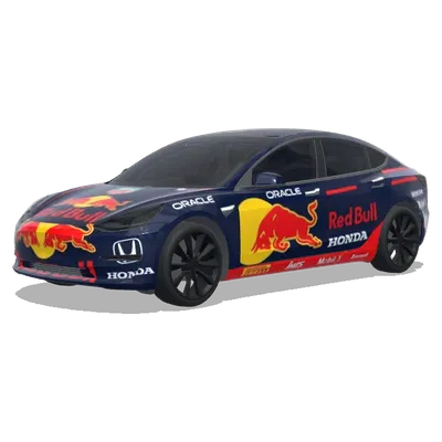 redbull racing car. – Tesla Model 3 wrap
