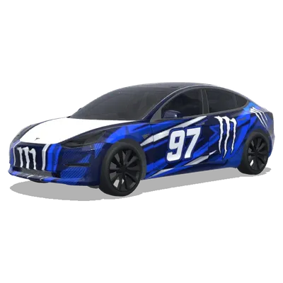 Monster Navy 97 – Tesla Model 3 wrap