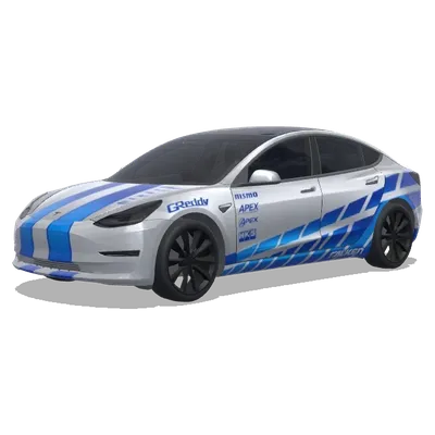 Brian’s r34 skyline from fast and the furious. – Tesla Model 3 wrap