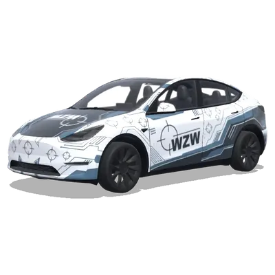 CNC производство логотип (cnc fertigung anhand dieser logodateien.) – оклейка Tesla Model Y