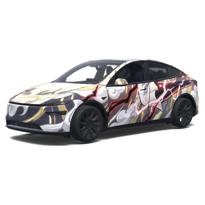 ホワイトフレイムギア5 – テスラ Model Y ラッピング
