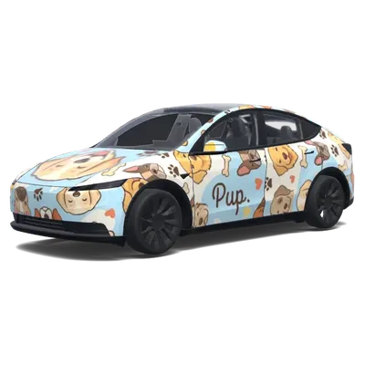 Pup (Pup.) – Tesla Model Y Wrap