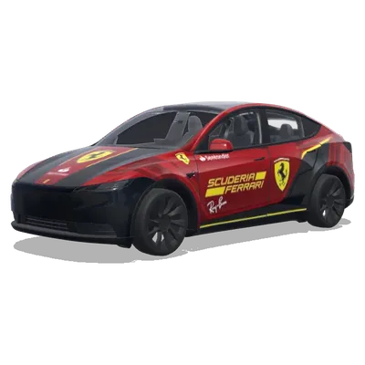 Ferrari F1 Wrap – Tesla Model Y wrap
