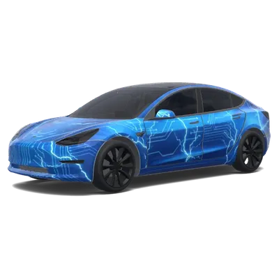 Blu Lucido – Tesla Model 3 wrap