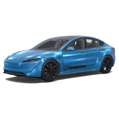 Frostblau Metallic – Tesla Model 3 Wrap