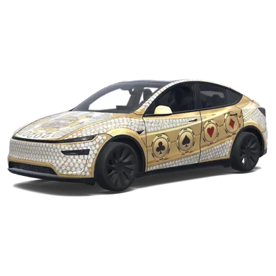 ゴールデンカジノラップ – テスラ Model Y ラッピング