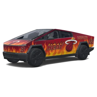 マイアミ・ヒート (Miami Heat.) – テスラ Cybertruck ラッピング