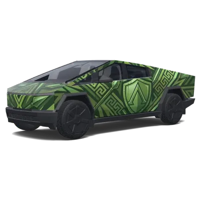 Spartan Green – Tesla Cybertruck wrap