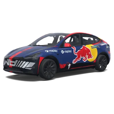 Red Bull Viaplay Tesla Wrap – Tesla Model Y wrap