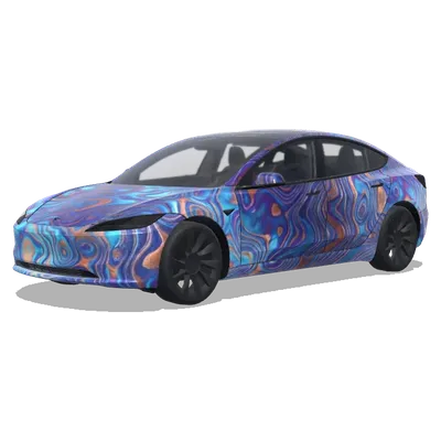 Call of Duty Damascus Camo (Call Of Duty: Damascus Camo.) – Tesla Model 3 Wrap