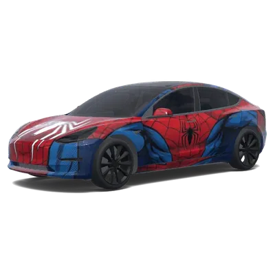 스파이더맨 스타일 랩 (Falla tutta in stile spiderman.) – 테슬라 Model 3 랩핑