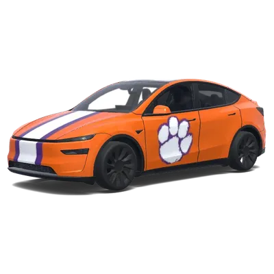 Clemson Tigers Helm (Clemson Tigers Helmet) – Tesla Model Y Wrap