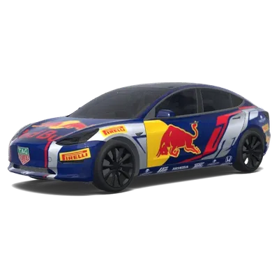 Red Bull Racing Livery – Tesla Model 3 wrap