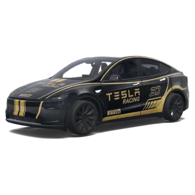 黑金F1賽車塗裝（Racing f1 black and gold.） – 特斯拉 Model Y 塗裝