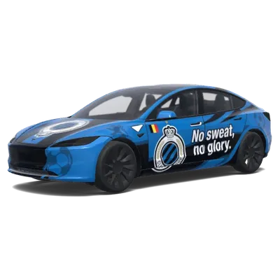 Club Brugge No sweat – covering Tesla Model 3