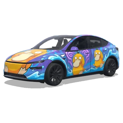 psyduck. – Tesla Model Y wrap