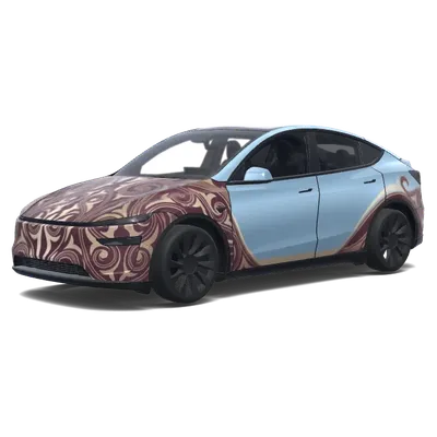 프리미엄 샴페인 골드 랩 – 테슬라 Model Y 랩핑