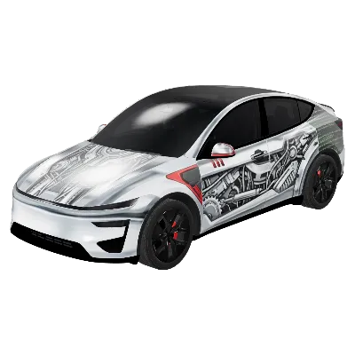 크롬 사이버펑크 - 모델 Y 주니퍼 퍼포먼스 (Chrome Cyberpunk - Model Y Juniper Performance) – 테슬라 Model Y 랩핑