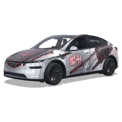 サイバーサムライ – テスラ Model Y ラッピング