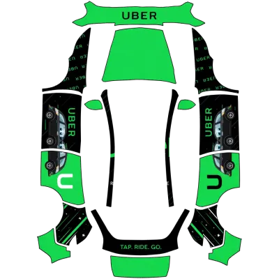 Uber – Tesla Model Y Wrap