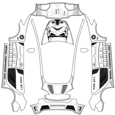 StormTrooper – Tesla Model 3 wrap