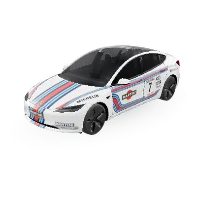 Porsche Martini Racing (Porche Martini Racing) – Tesla Model 3 Wrap