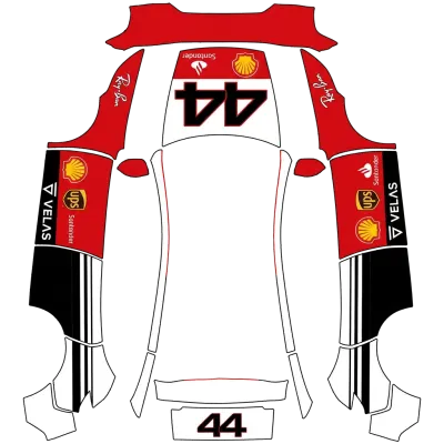 Ferrari №44 (Ferrari no 44) – оклейка Tesla Model Y