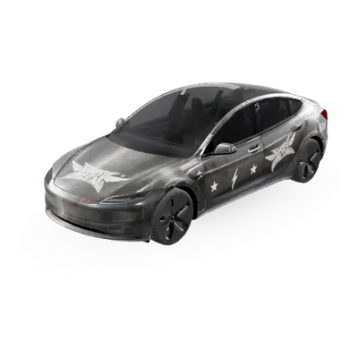 Möge der Fuchsgott schützen (May the Fox God protect you.) – Tesla Model 3 Wrap