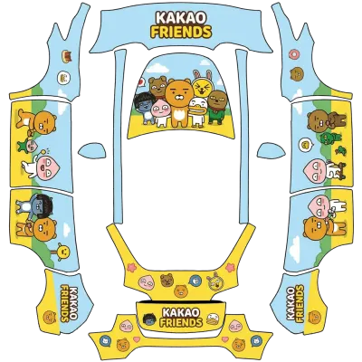 카카오프렌즈 (KaKao Friends) – 테슬라 Model Y 랩핑