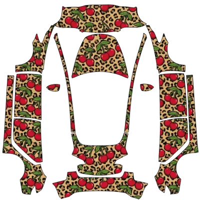櫻桃豹紋（Cherry Leopard） – 特斯拉 Model 3 塗裝