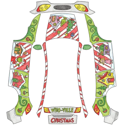 Weihnachts-Grinch (Christmas Grinch!) – Tesla Model Y Wrap