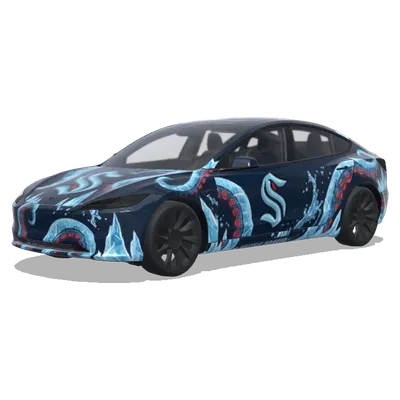 Seattle Kraken – Tesla Model 3 Wrap