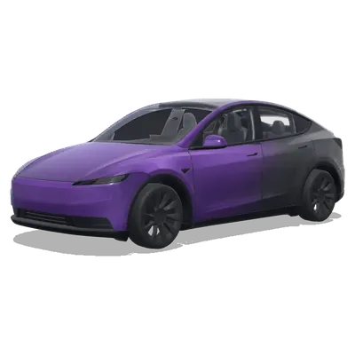 紫黑碳纖維漸變 – 特斯拉 Model Y 塗裝