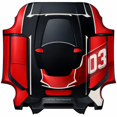 Красная скорость 03 – оклейка Tesla Model 3