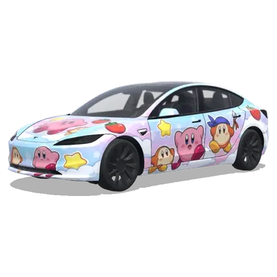 Kirby Dream Wrap – Tesla Model 3 wrap