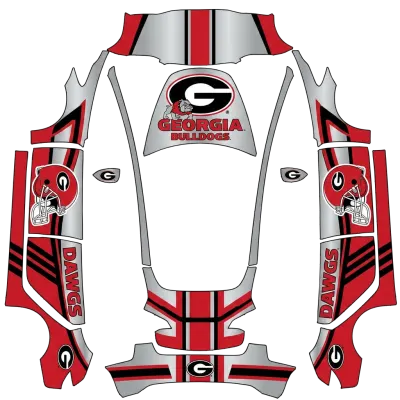 조지아 불독 (Georgia bulldogs) – 테슬라 Model 3 랩핑