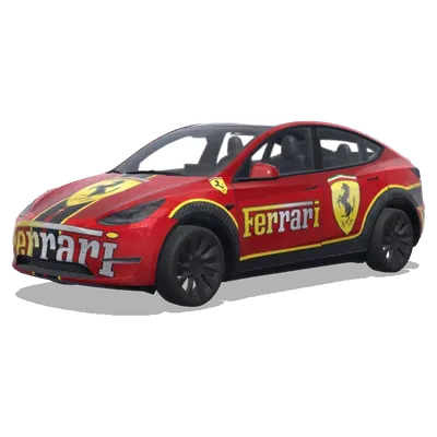 Феррари (페라리) – оклейка Tesla Model Y