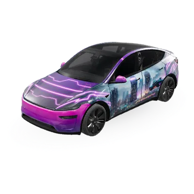 Cyberpunk – Tesla Model Y Wrap